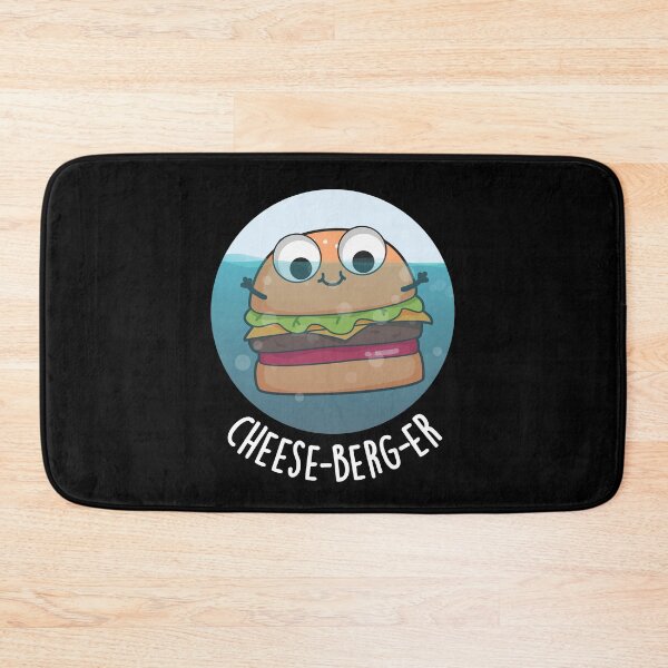 Item preview, Ice-berg Funny Cheeseburger Pun (Dark BG) designed and sold by punnybone.