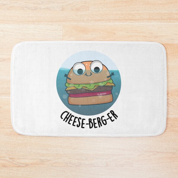 Item preview, Ice-berg Funny Cheeseburger Pun  designed and sold by punnybone.