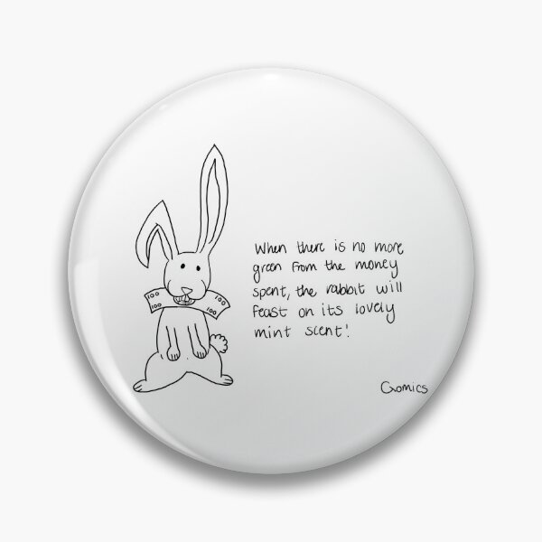 Item preview, money hungry rabbit designed and sold by Qomics.