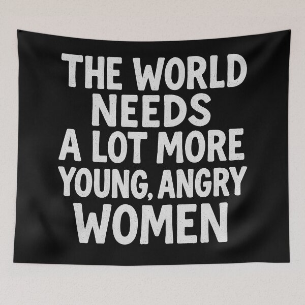 Item preview, The world needs a lot more young, angry women (light on dark) designed and sold by Oh, the HORROR!.