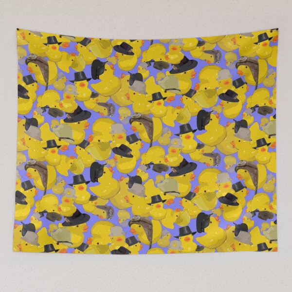 Item preview, Tumbling Yellow Chicks in Hats on Blue Violet designed and sold by Art in My Loft.