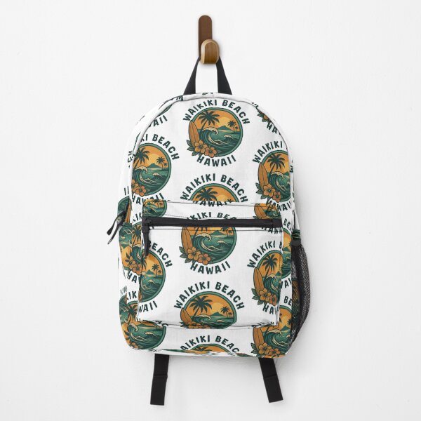 Item preview, Waikiki Beach – Hawaii (with Navy Blue Lettering) designed and sold by VelvetRoom.