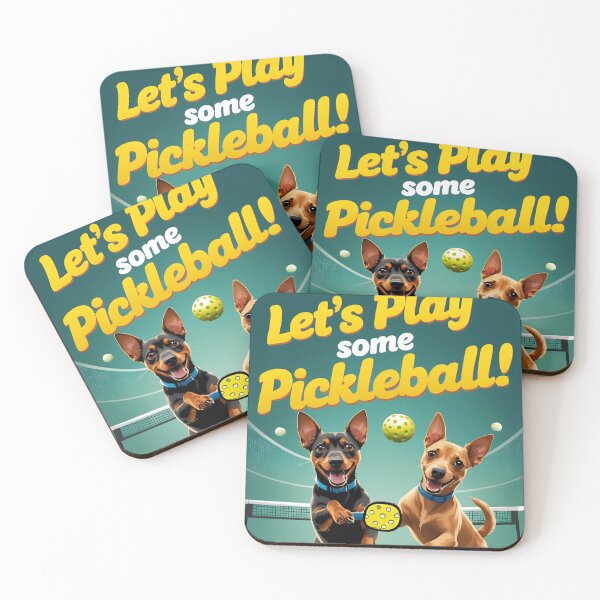 Item preview, Miniature pinschers pickleball  designed and sold by Khala.