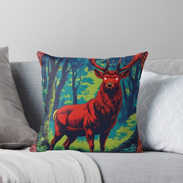 Artikelvorschau, Roter Hirsch, heidnische Kunst – Skythenkopf-Design entworfen und verkauft von Scythianshead .