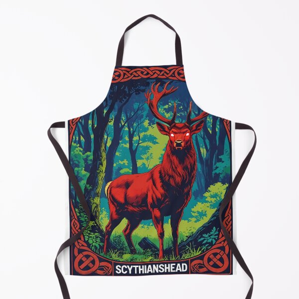 Item preview, Red Stag Pagan Art - Scythianshead design  designed and sold by Scythianshead .