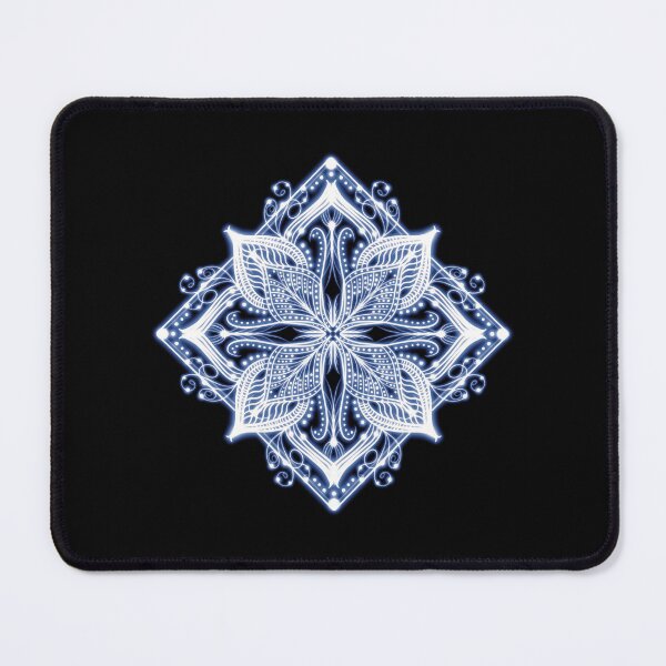 Item preview, Blue Snowflake Mandala Geometric Decor designed and sold by interval:43.