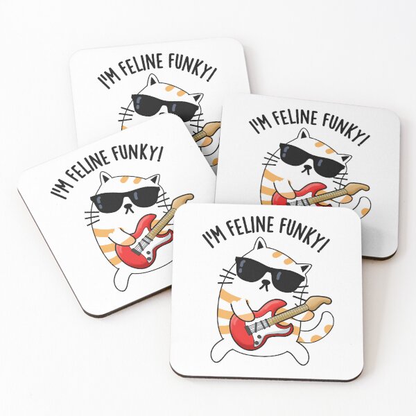Item preview, I'm Feline Funky Funny Cat Pun  designed and sold by punnybone.