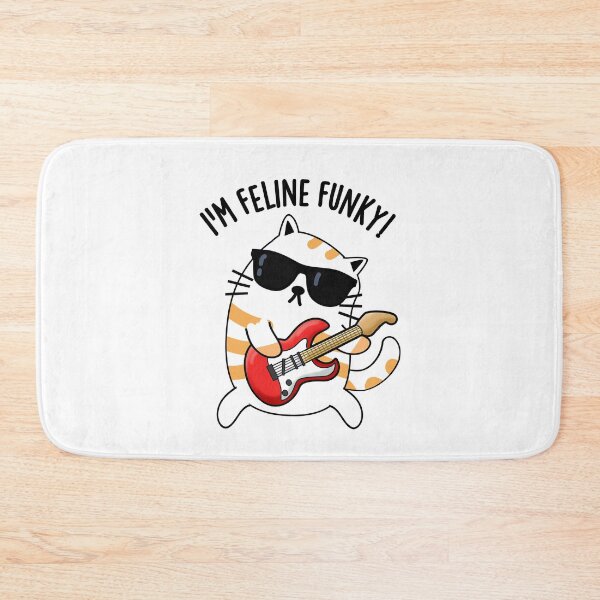 Item preview, I'm Feline Funky Funny Cat Pun  designed and sold by punnybone.