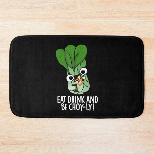 Item preview, Eat Drink And Be Choyly Funny Veggie Pun (Dark BG) designed and sold by punnybone.