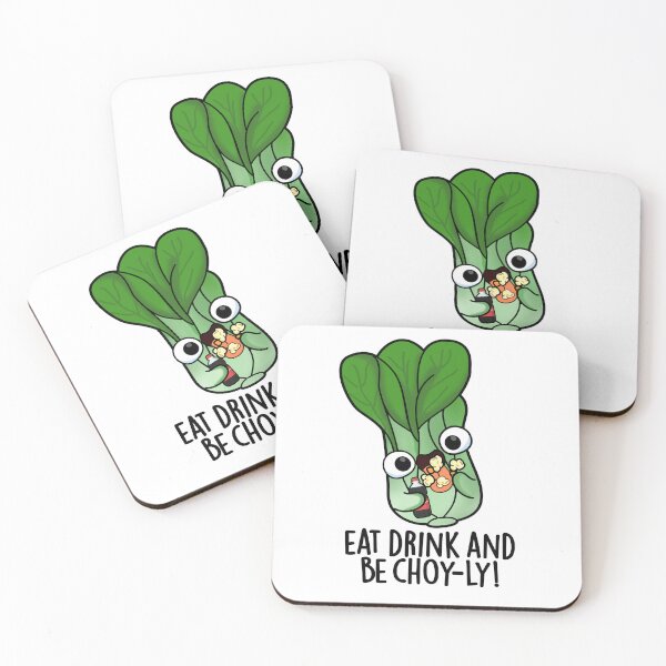 Item preview, Eat Drink And Be Choyly Funny Veggie Pun  designed and sold by punnybone.