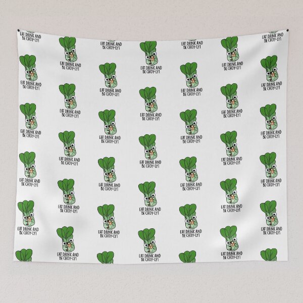 Item preview, Eat Drink And Be Choyly Funny Veggie Pun  designed and sold by punnybone.