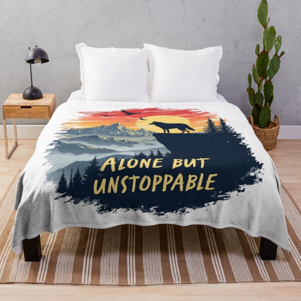 Item preview, Wolf Howling At The Moon Alone But Unstoppable designed and sold by Blok45.