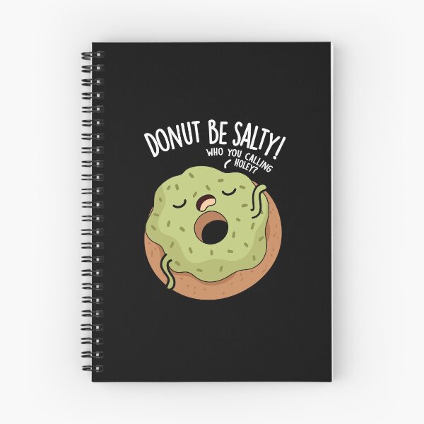 Item preview, Donut Be Salty Funny Donut Pun (Dark BG) designed and sold by punnybone.