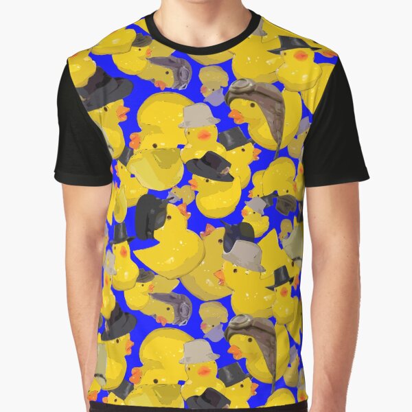 Item preview, Tumbling Yellow Chicks in Hats on Royal Blue designed and sold by Art in My Loft.