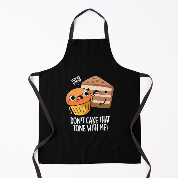 Item preview, Don't Cake That Tone With Me Funny Snack Pun (Dark BG) designed and sold by punnybone.