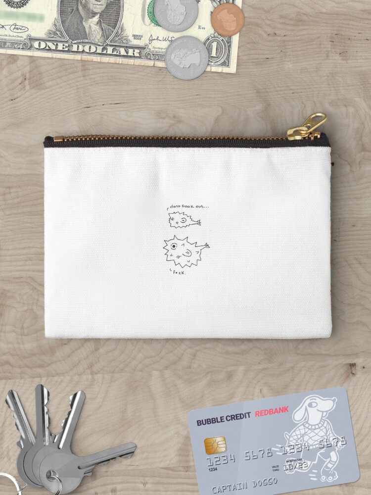 Thumbnail 3 of 4, Zipper Pouch, oh, p*ff designed and sold by Qomics.
