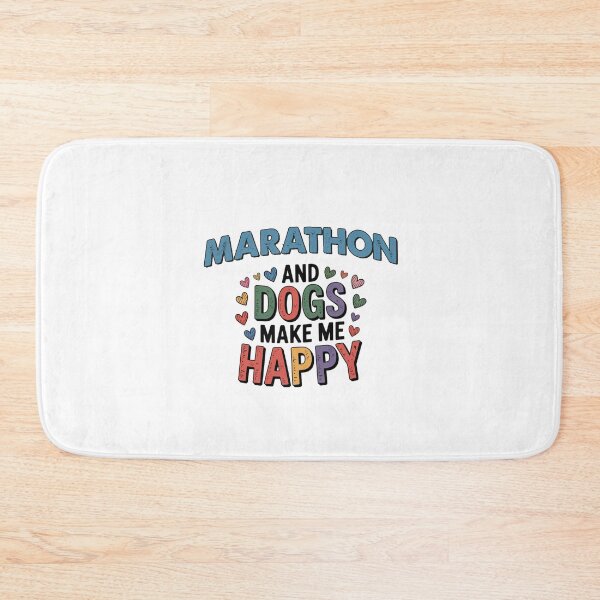 Item preview, Marathon And Dogs Make Me Happy - Funny Marathon Dogs Lover designed and sold by Oussinc.