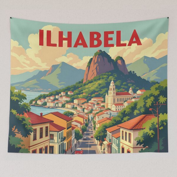 Item preview, Ilhabela: Vintage Tropical Island Escape designed and sold by LSVart.