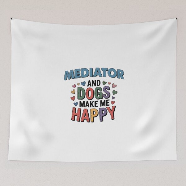 Item preview, Mediator And Dogs Make Me Happy - Funny Mediator Dogs Lover designed and sold by Oussinc.