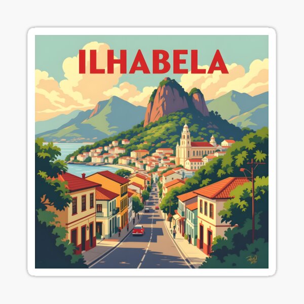Item preview, Ilhabela: Vintage Tropical Island Escape designed and sold by LSV-Art.