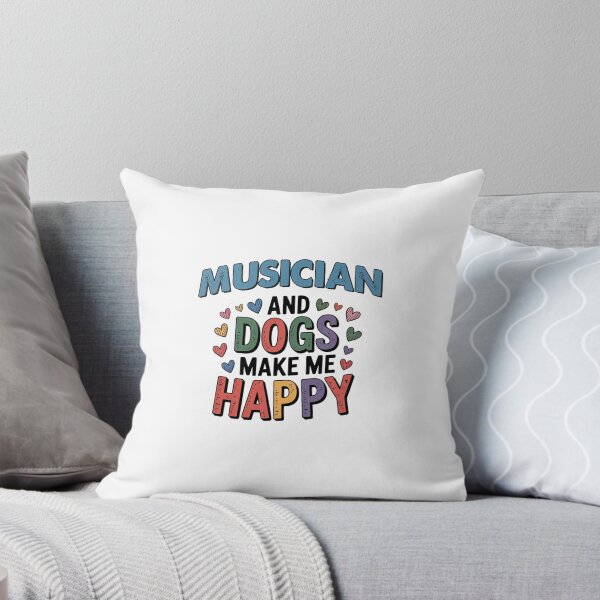 Item preview, Musician And Dogs Make Me Happy - Funny Musician Dogs Lover designed and sold by Oussinc.