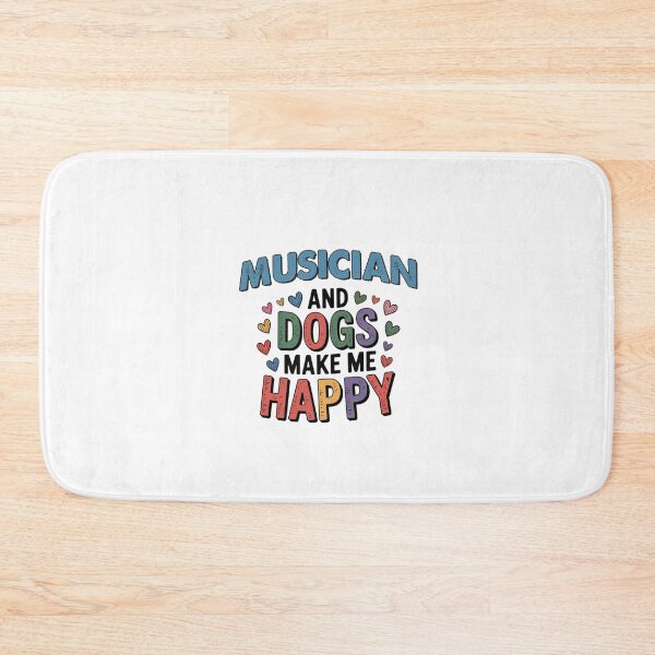 Item preview, Musician And Dogs Make Me Happy - Funny Musician Dogs Lover designed and sold by Oussinc.