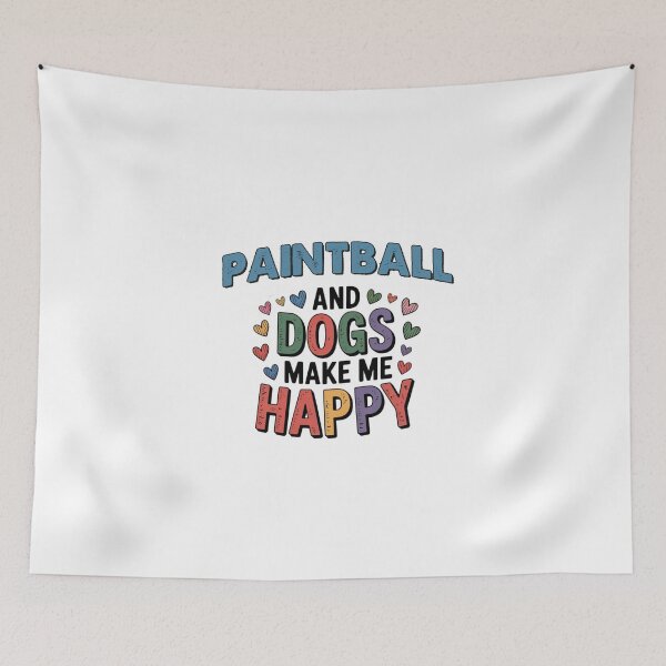Item preview, Paintball And Dogs Make Me Happy - Funny Paintball Dogs Lover designed and sold by Oussinc.