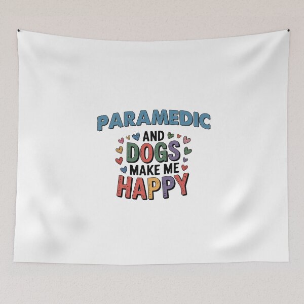 Item preview, Paramedic And Dogs Make Me Happy - Funny Paramedic Dogs Lover designed and sold by Oussinc.