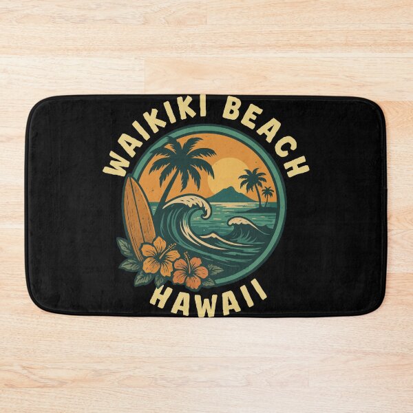 Item preview, Waikiki Beach – Hawaii (with White Lettering) designed and sold by VelvetRoom.