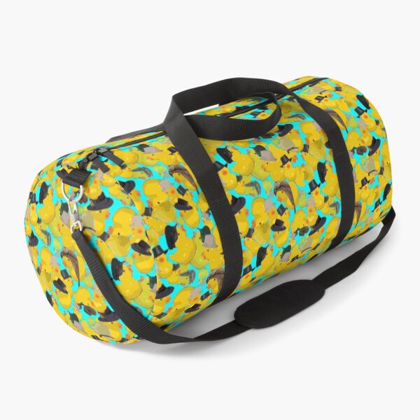 Item preview, Tumbling Yellow Chicks in Hats on Medium Cyan designed and sold by Art in My Loft.