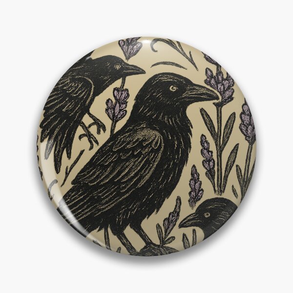 Item preview, Lavender and Crows - Gothic Drawings designed and sold by TooLazyToBrand.