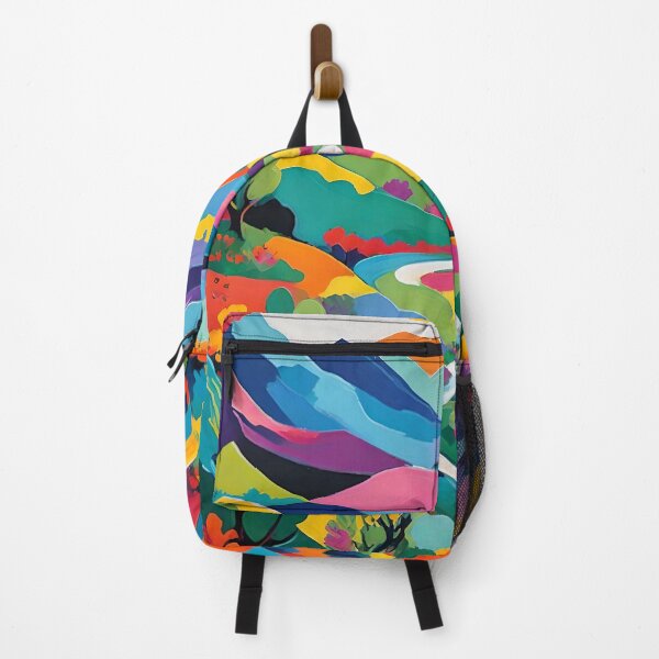 Item preview, Colorful Mountain Forest Abstract Art designed and sold by Esterlane.