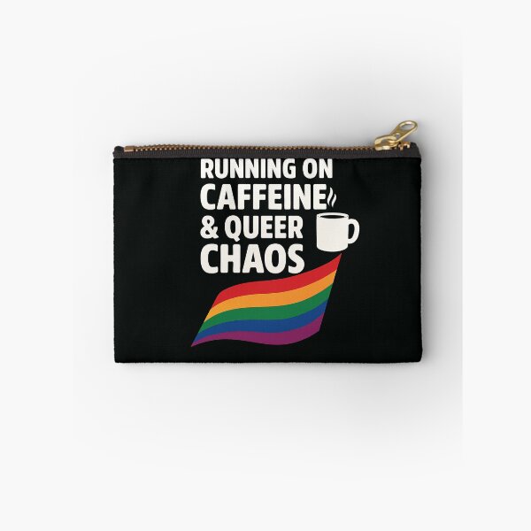 Item preview, Running On Caffeine & Queer Chaos designed and sold by Owcomm.