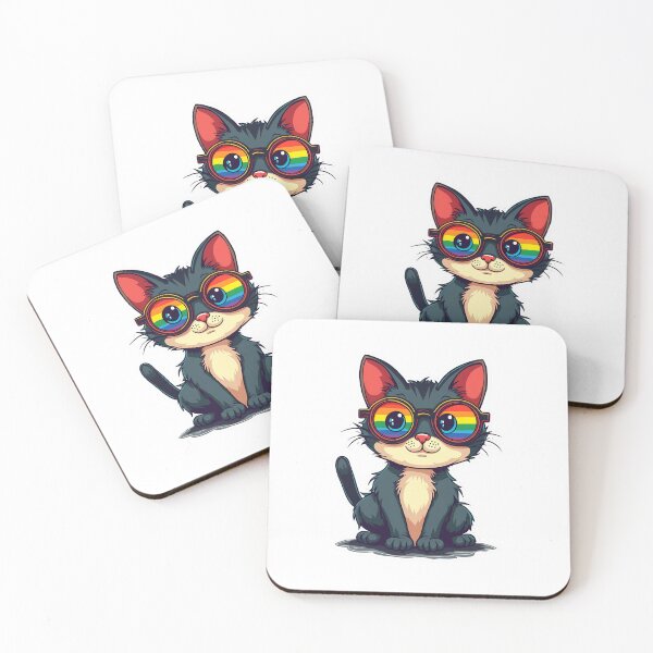 Item preview, Retro Pride Cat designed and sold by VibeTCreations.