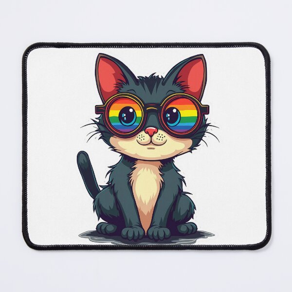 Item preview, Retro Pride Cat designed and sold by VibeTCreations.