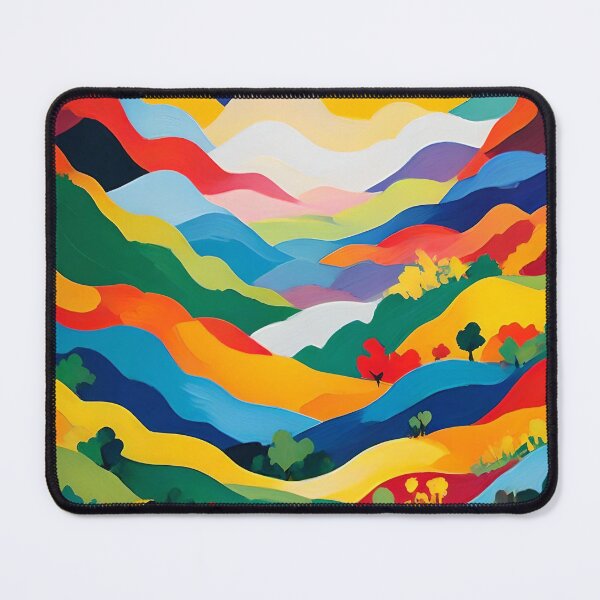 Item preview, Multicolor Forest Valley Abstract Art designed and sold by Esterlane.