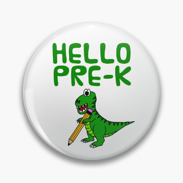 Item preview, Hello Pre-K Dinosaur, Elementary Teacher, School T-Rex designed and sold by doodlerob.