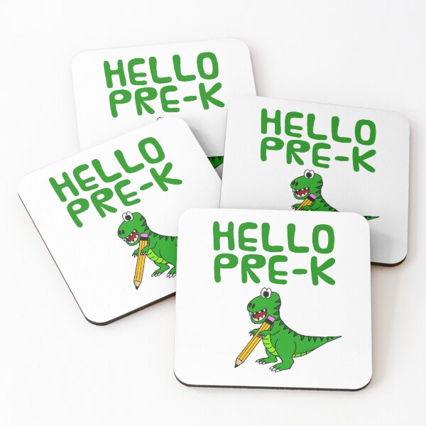 Item preview, Hello Pre-K Dinosaur, Elementary Teacher, School T-Rex designed and sold by doodlerob.