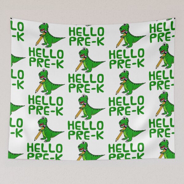 Item preview, Hello Pre-K Dinosaur, Elementary Teacher, School T-Rex designed and sold by doodlerob.
