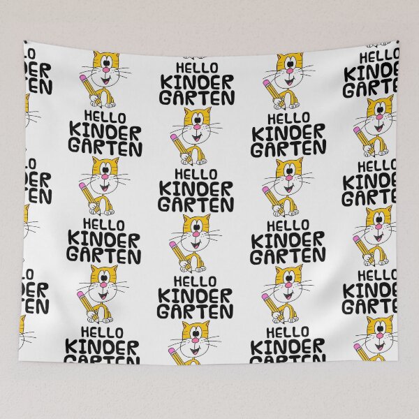 Item preview, Hello Kindergarten Cat, Elementary Teacher, First Day Of School designed and sold by doodlerob.