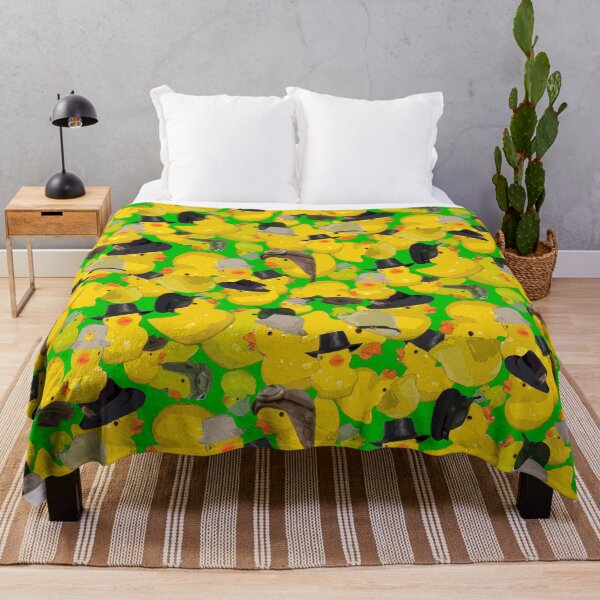 Item preview, Tumbling Yellow Chicks in Hats on Green designed and sold by Art in My Loft.