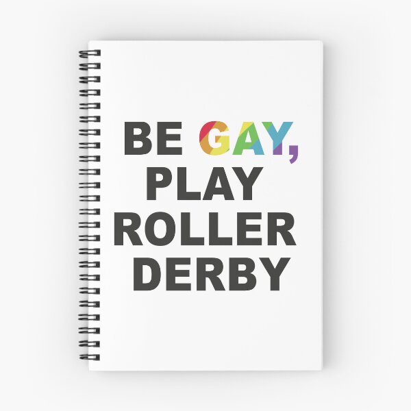 Item preview, Be gay, play roller derby designed and sold by parlorcityderby.
