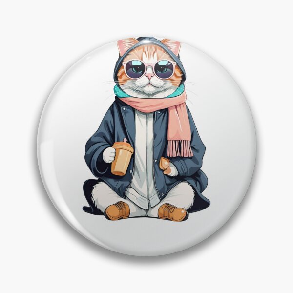 Item preview, Drinking Coffee Cat designed and sold by layqaas.
