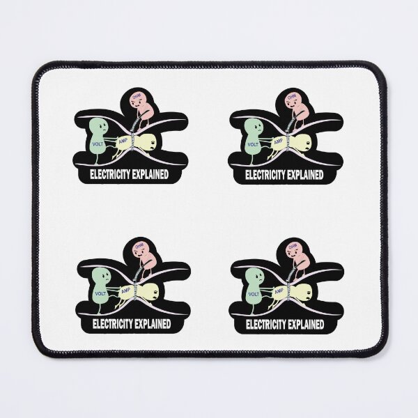 Item preview, Funny Science Electricity Explained Ohms law Cartoon Stickers Pack for Electrician,Lineman and Physics Students & Teachers and Engineering Students designed and sold by Science Engineering Gifts.