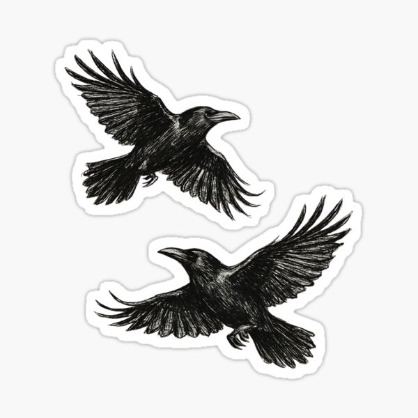 Item preview, Two Crows Flying High designed and sold by CempaArt.