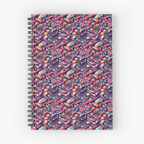 Item preview, Retrogrid Flux – Seamless Futuristic Pattern designed and sold by SketchNStyle.