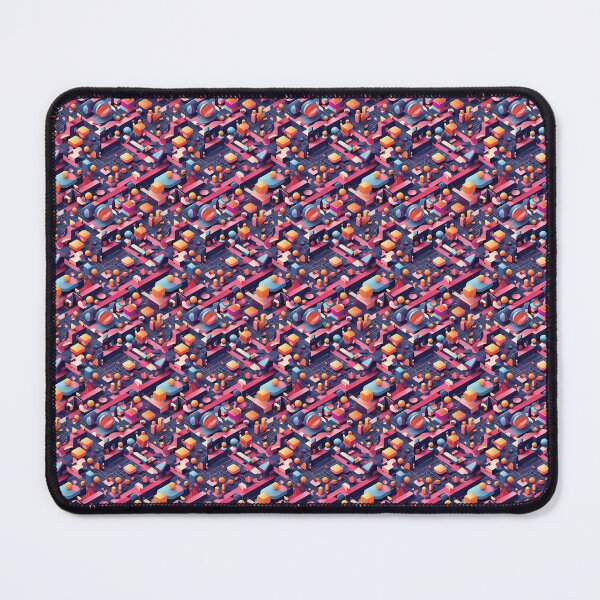 Item preview, Retrogrid Flux – Seamless Futuristic Pattern designed and sold by SketchNStyle.
