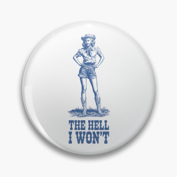 Item preview, The Hell I Won’t Cowgirl Western Feminist Graphic designed and sold by Altered Pixels.