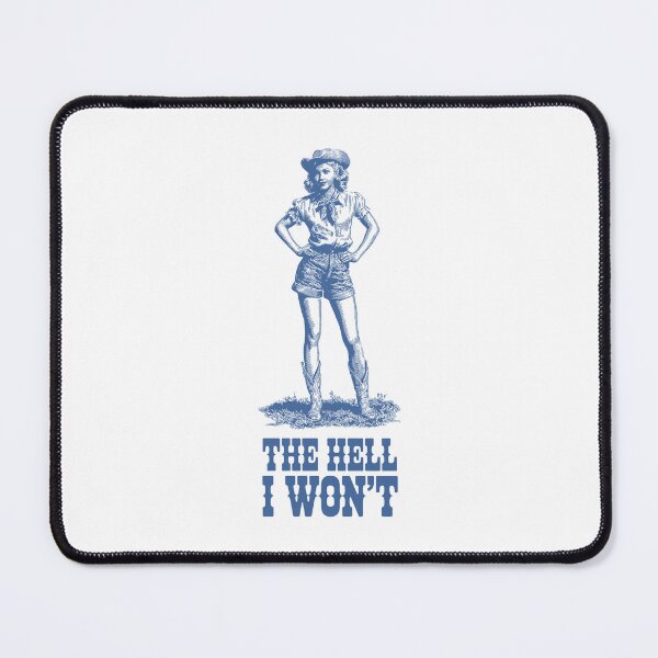 Item preview, The Hell I Won’t Cowgirl Western Feminist Graphic designed and sold by Altered Pixels.