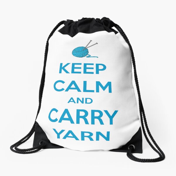 Item preview, Knitting Gifts for Knitters - Keep Calm and Carry Yarn - Funny Gift Ideas for Knitters & Crochet Lovers designed and sold by merkraht.